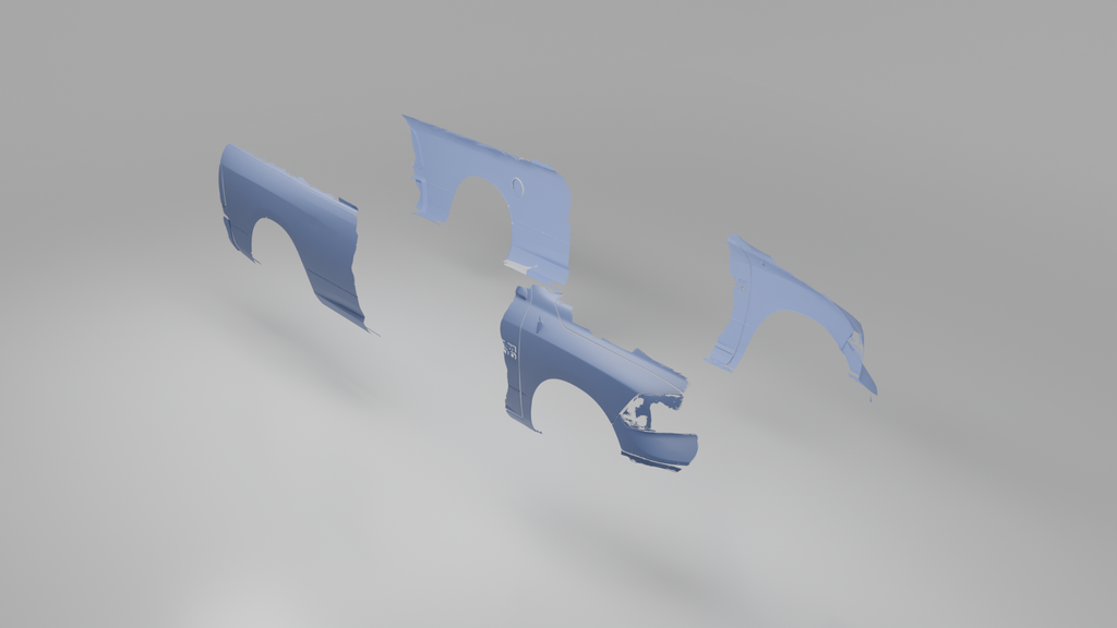 4th Gen Ram 1500 Fender 3D Scan