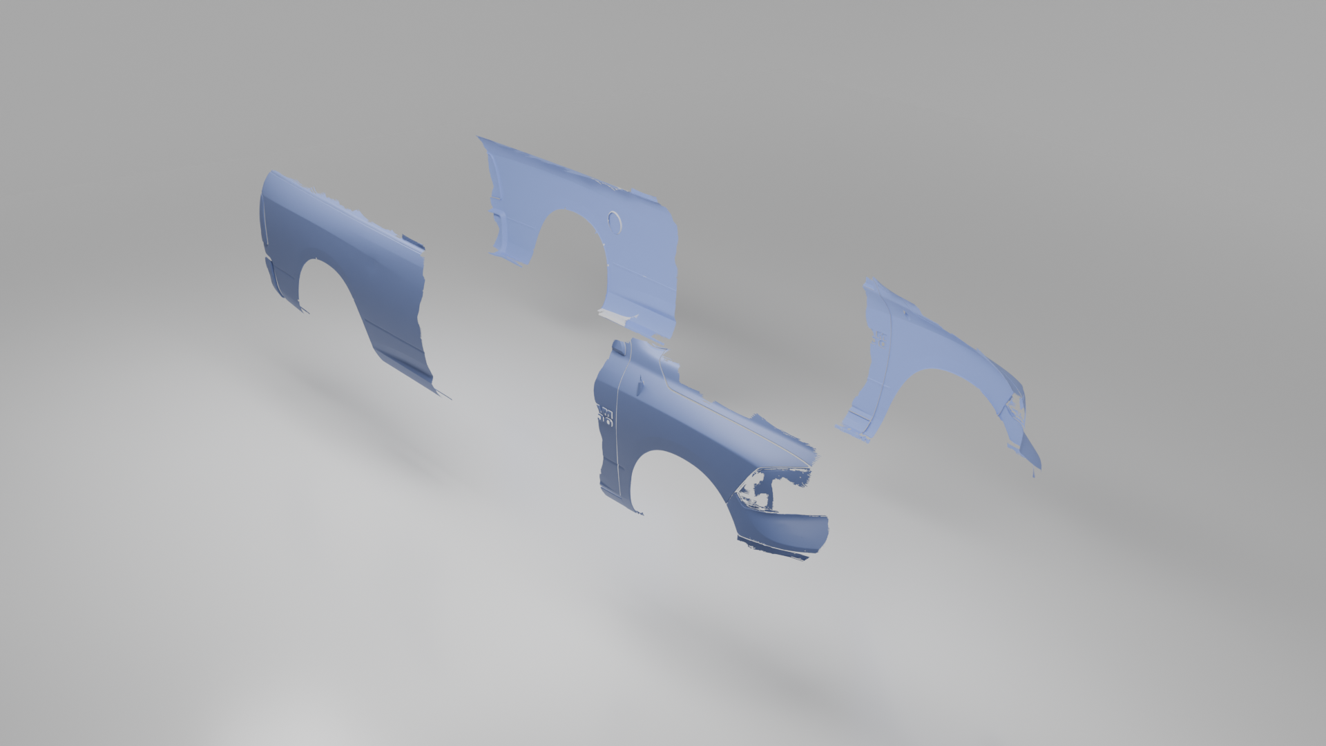 4th Gen Ram 1500 Fender 3D Scan